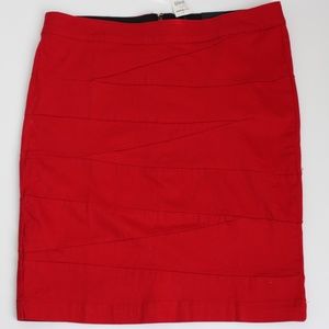 NWT Lane Bryant Red Stretch Skirt size 18